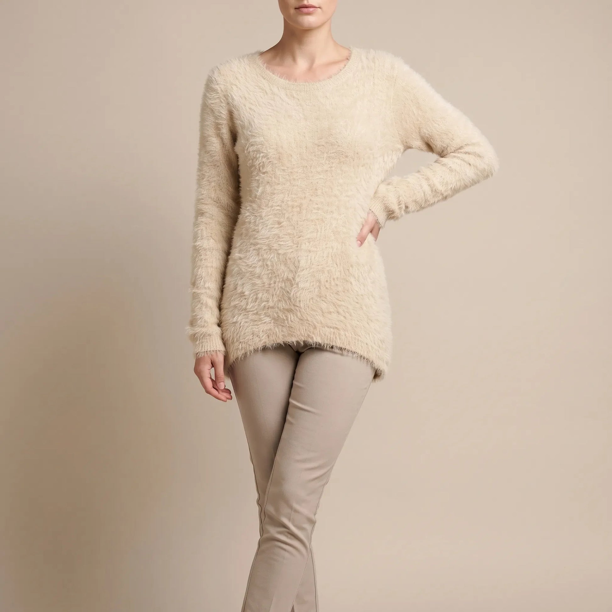 Velsona | Flauschiger Damenpullover