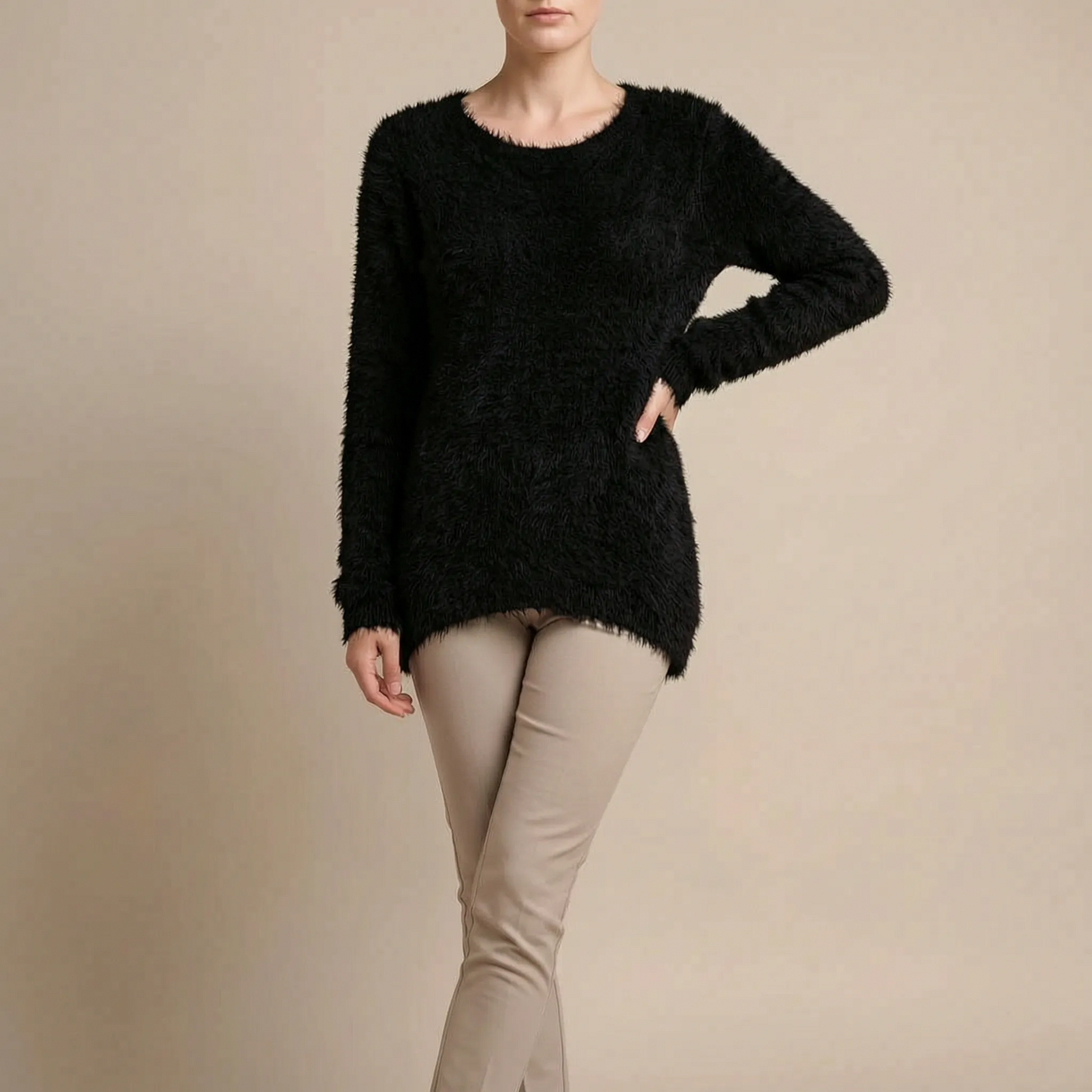 Velsona | Flauschiger Damenpullover