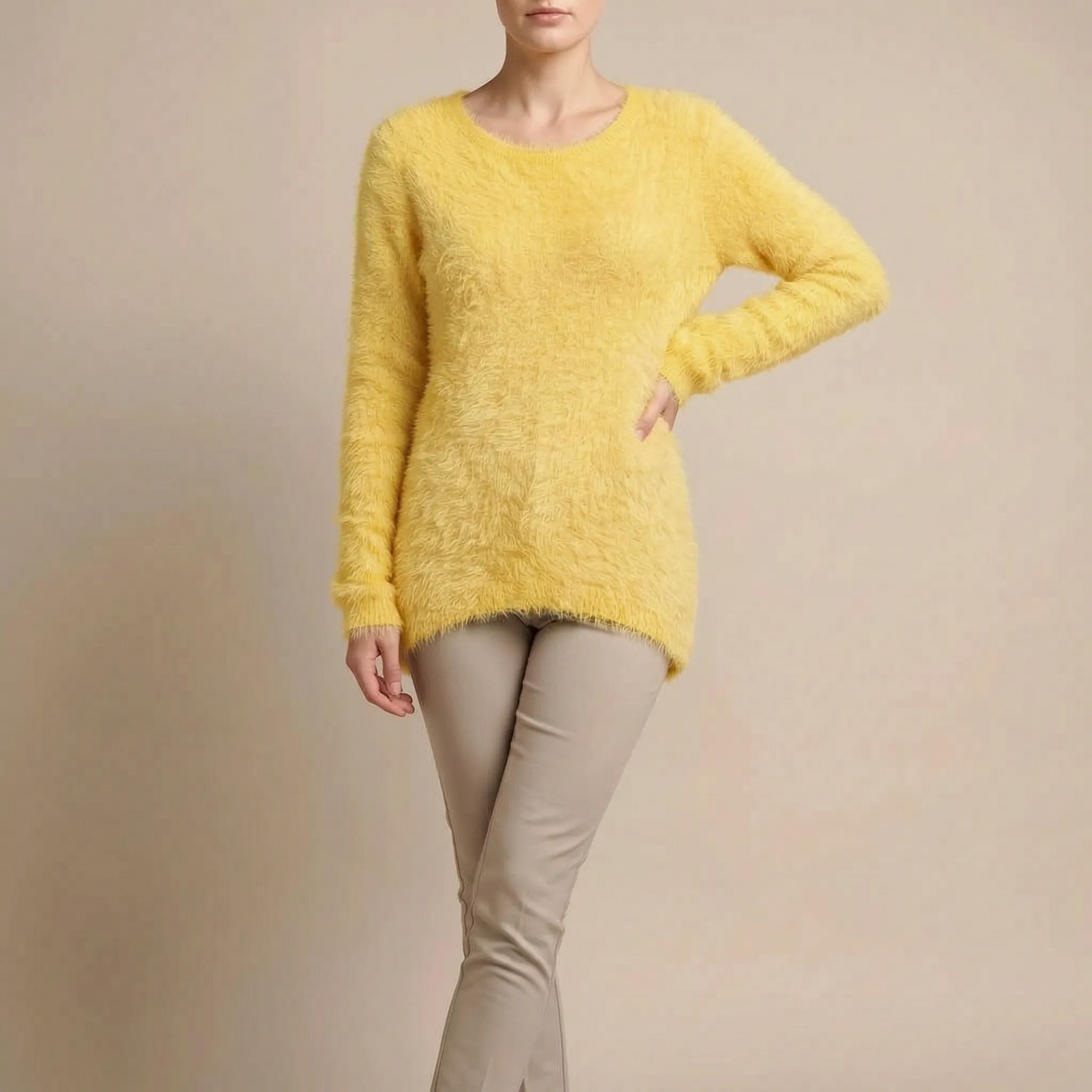 Velsona | Flauschiger Damenpullover