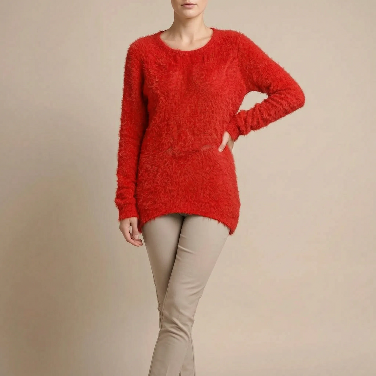 Velsona | Flauschiger Damenpullover