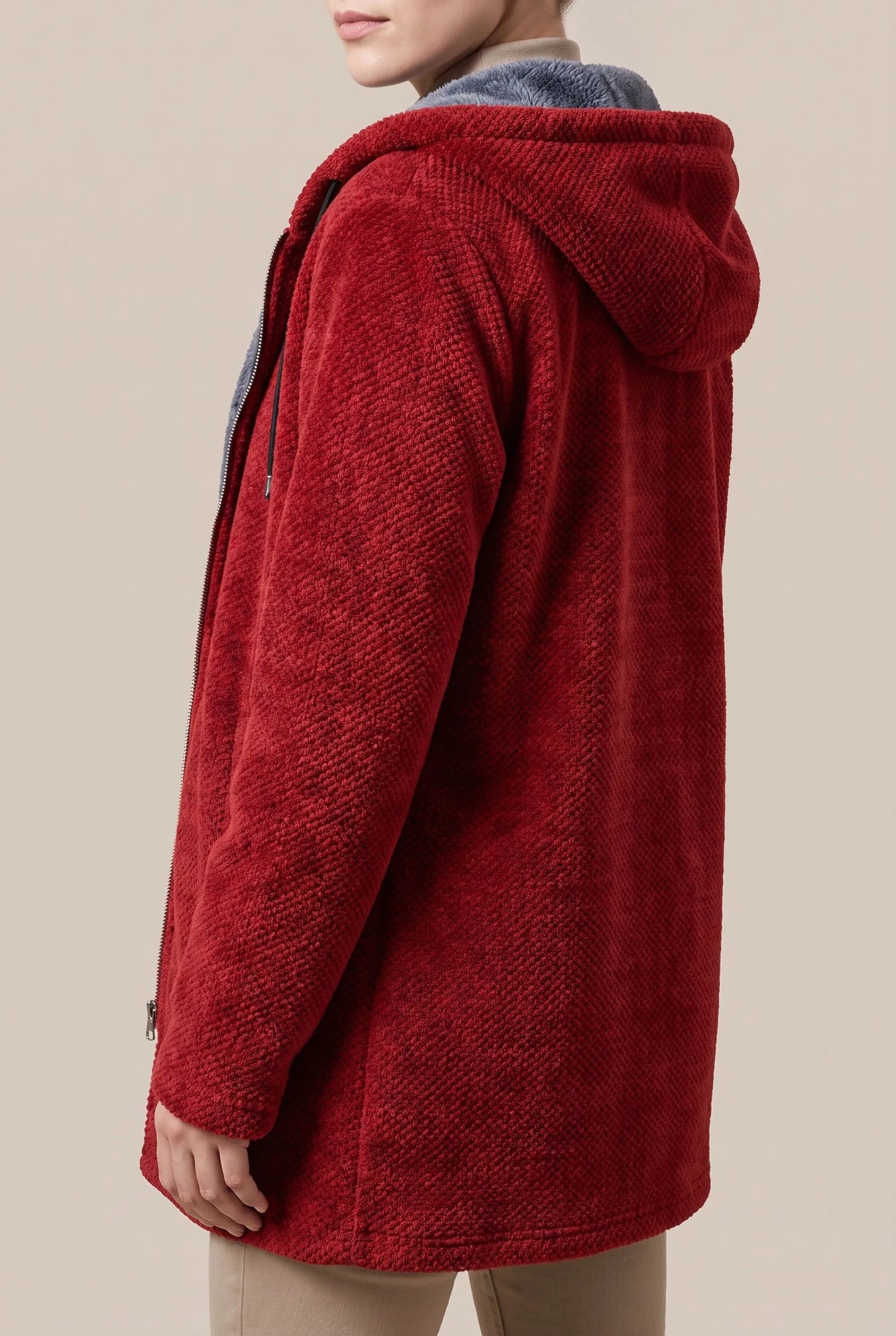 Velsor | Warme Fleecejacke Mit Kapuze