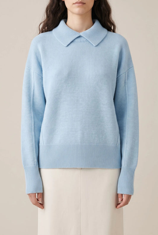 Velyris | Lockerer Blauer Rollkragenpullover