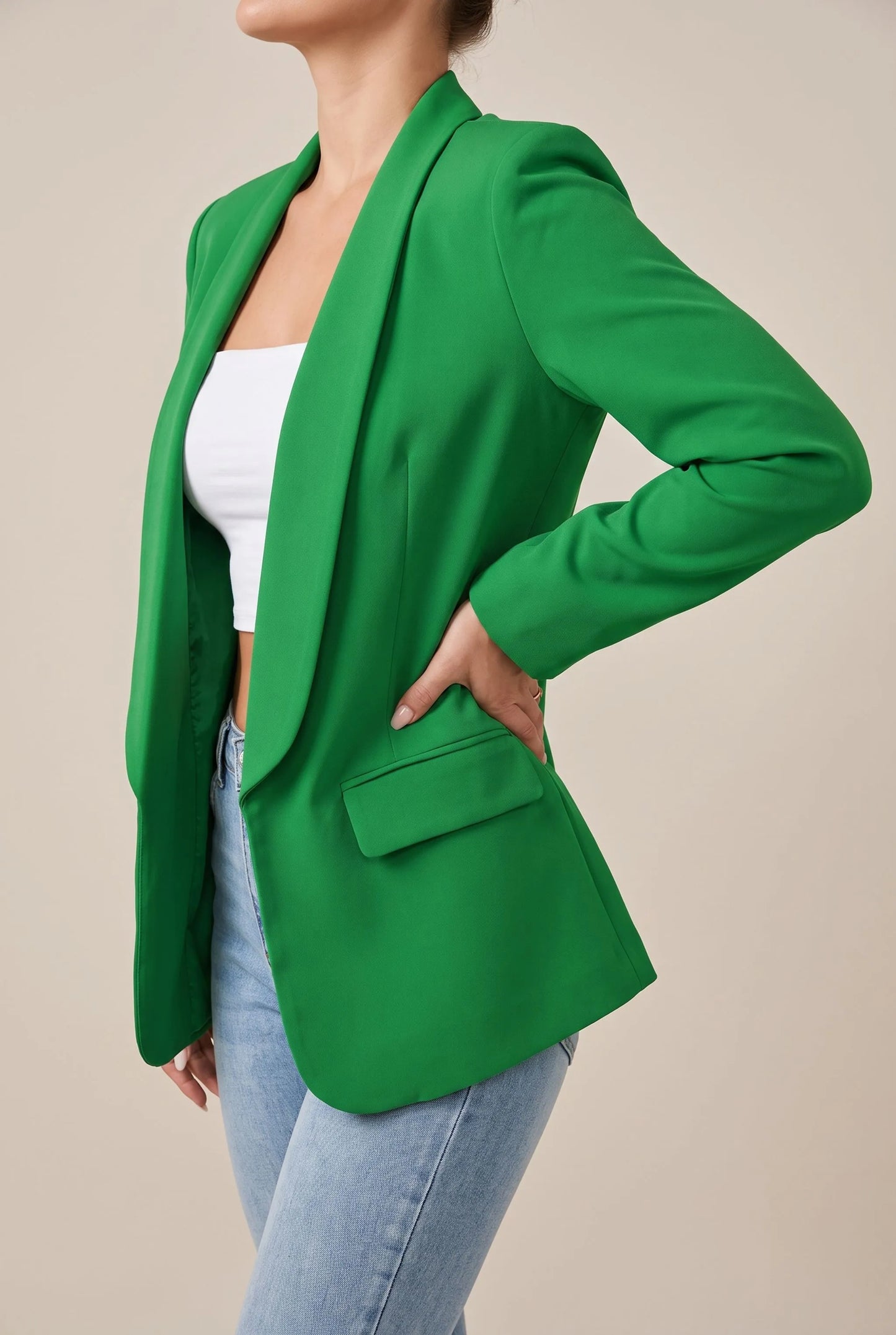 Vervali | Damenblazer Mit Offenem Schnitt