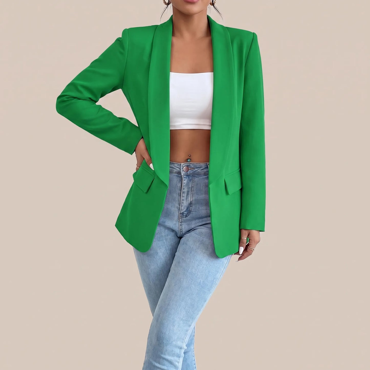 Vervali | Damenblazer Mit Offenem Schnitt