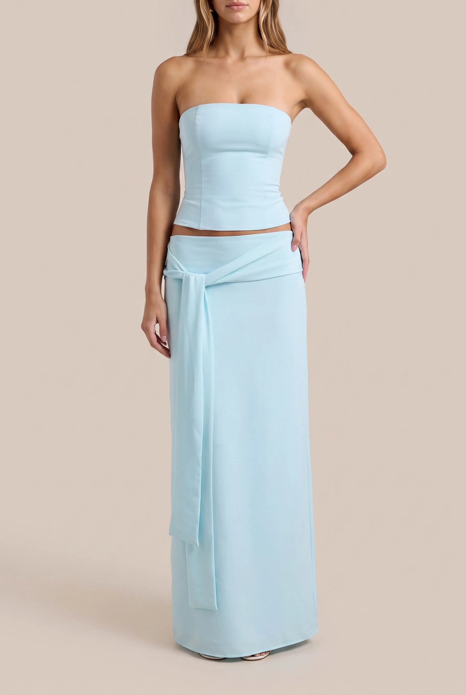 Vesari | Eleganter Zweiteiler Damen Mit Maxirock