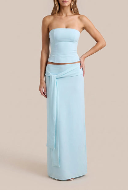 Vesari | Eleganter Zweiteiler Damen Mit Maxirock