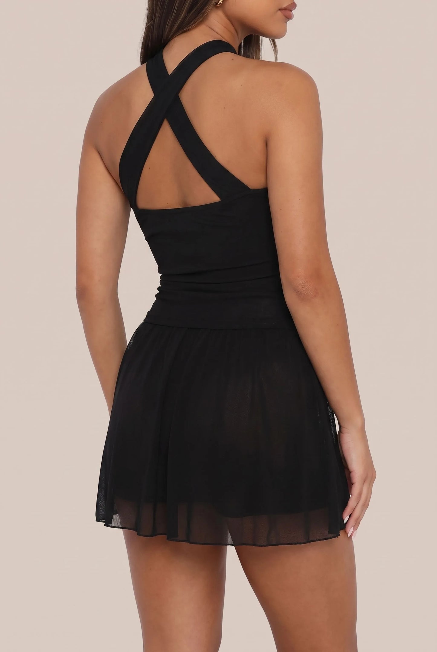 Vespery | Elegantes Schwarzes Minikleid