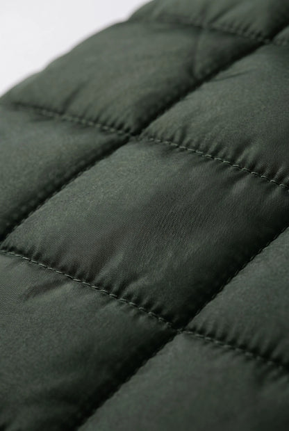 VestGlide | Lange Steppweste Mit Kapuze