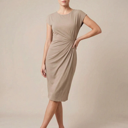 Vintessa | Schlichtes Midikleid Mit Ärmeln