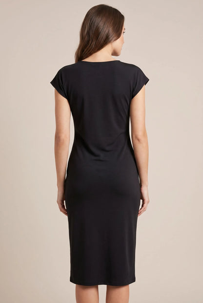 Vintessa | Schlichtes Midikleid Mit Ärmeln