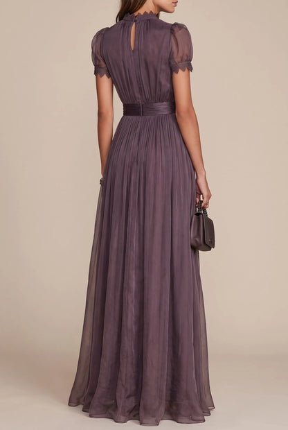 ViolaVibes | Elegantes Langes Sommerkleid