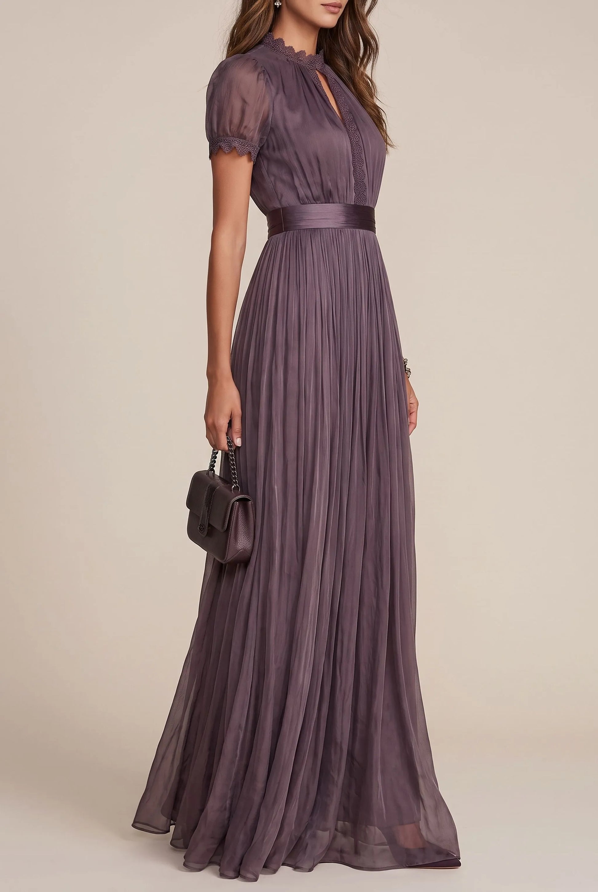 ViolaVibes | Elegantes Langes Sommerkleid