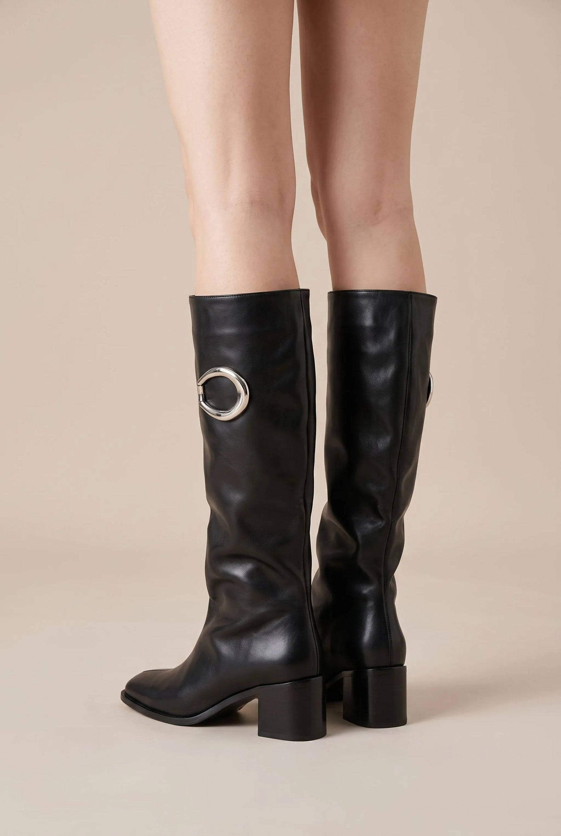 Vionet | Lässige Kniestiefel Mit Breitem Absatz