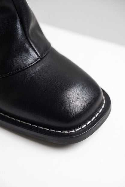Vionet | Lässige Kniestiefel Mit Breitem Absatz