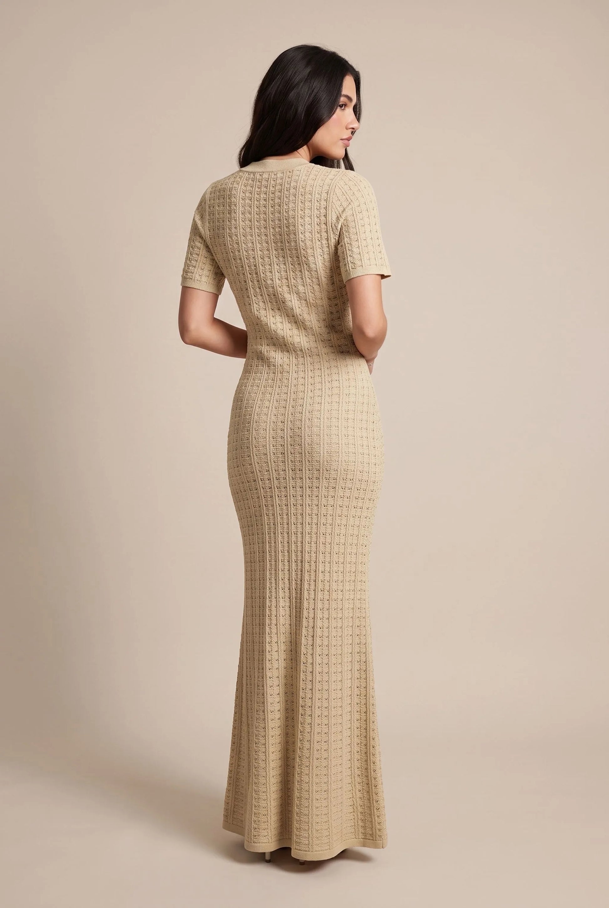 Vivalis | Elegantes Langes Strickkleid