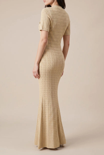 Vivalis | Elegantes Langes Strickkleid