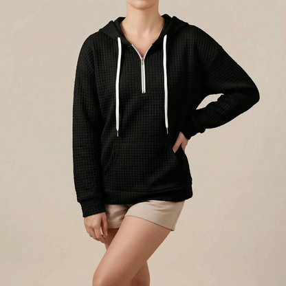 WaffleHood | Damen Hoodie Mit Waffelstruktur