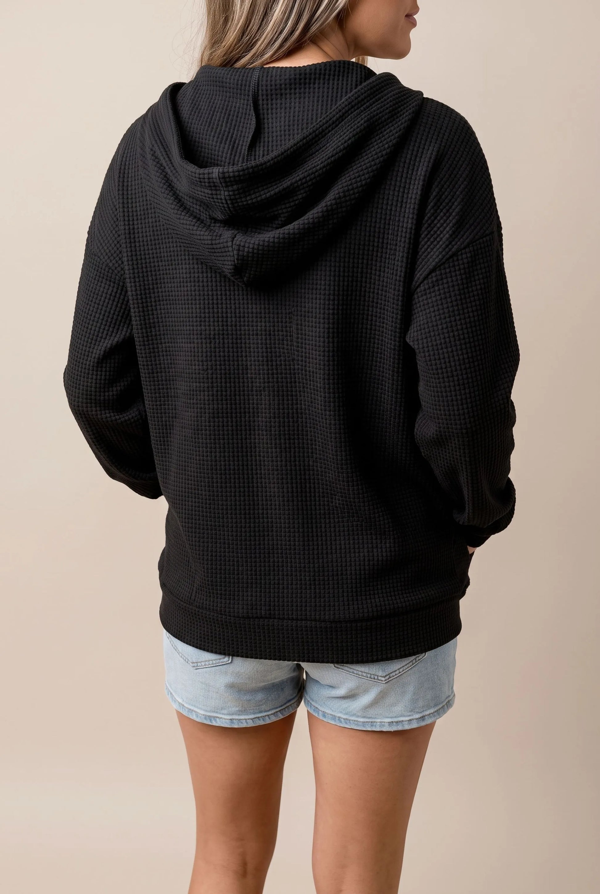 WaffleHood | Damen Hoodie Mit Waffelstruktur