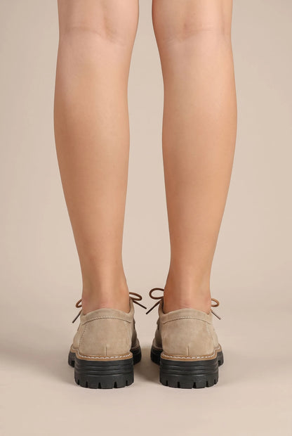 Walkora | Flache Schnürschuhe Für Damen Mit Profilsohle