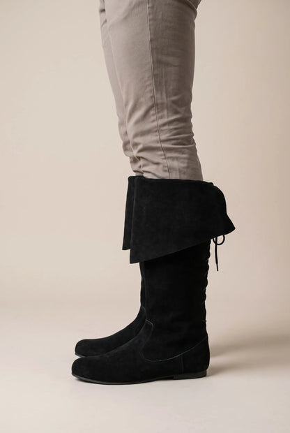 Wanderstep | Braune Kniehohe Herren Stiefel