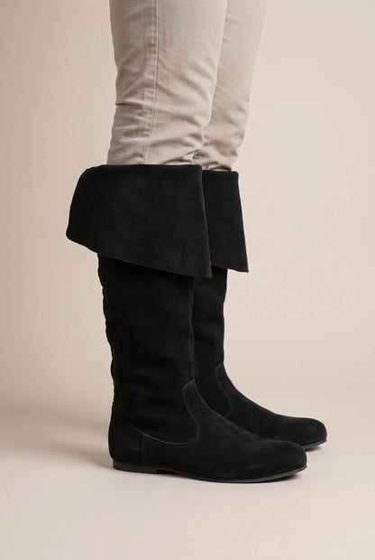 Wanderstep | Braune Kniehohe Herren Stiefel
