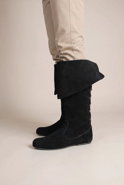 Wanderstep | Braune Kniehohe Herren Stiefel