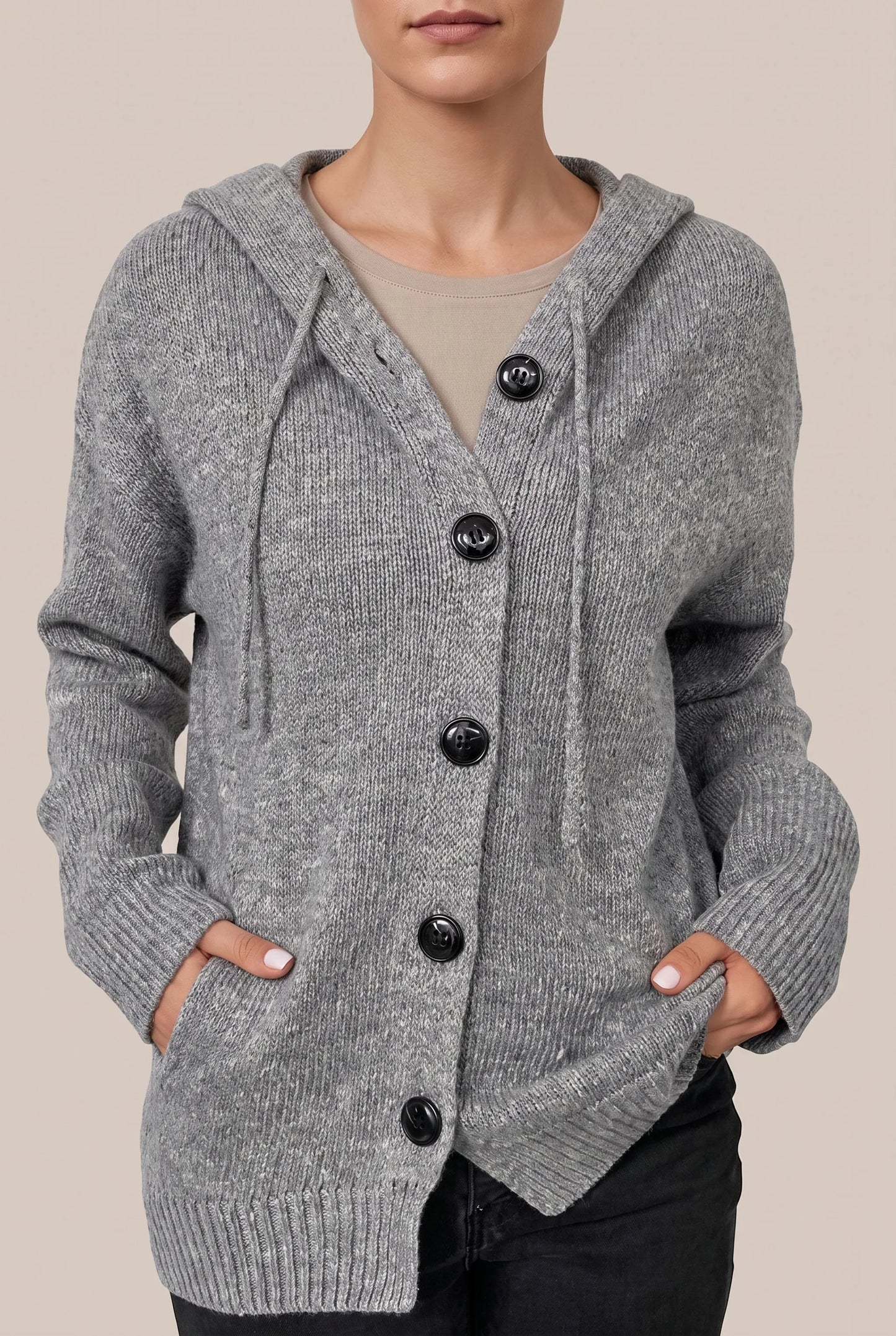 WarmVibes | Oversize-Strickjacke Mit Kapuze