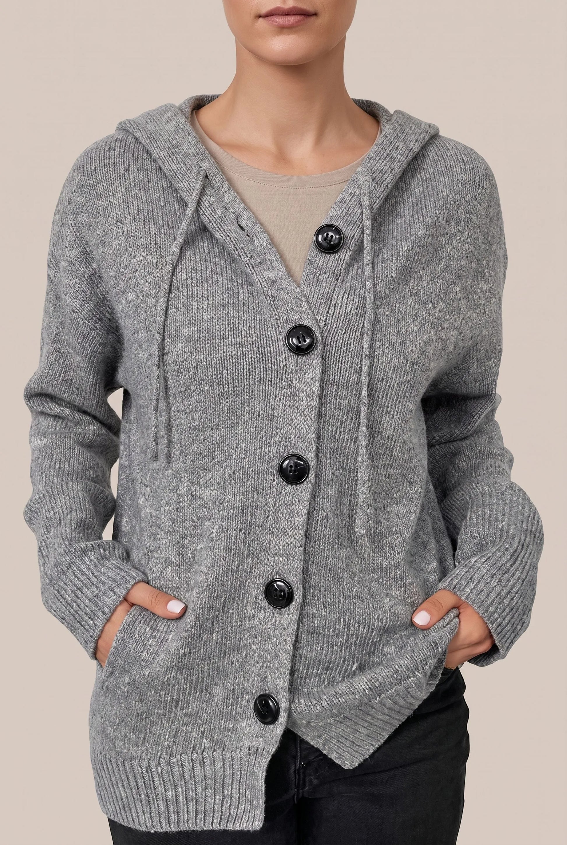 WarmVibes | Oversize-Strickjacke Mit Kapuze