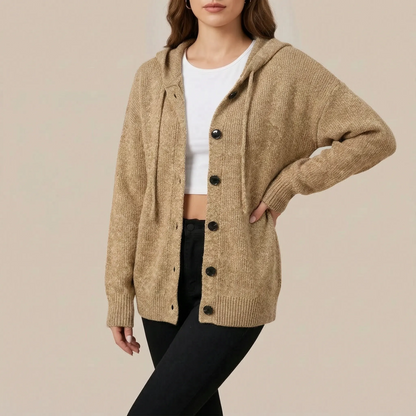 WarmVibes | Oversize-Strickjacke Mit Kapuze