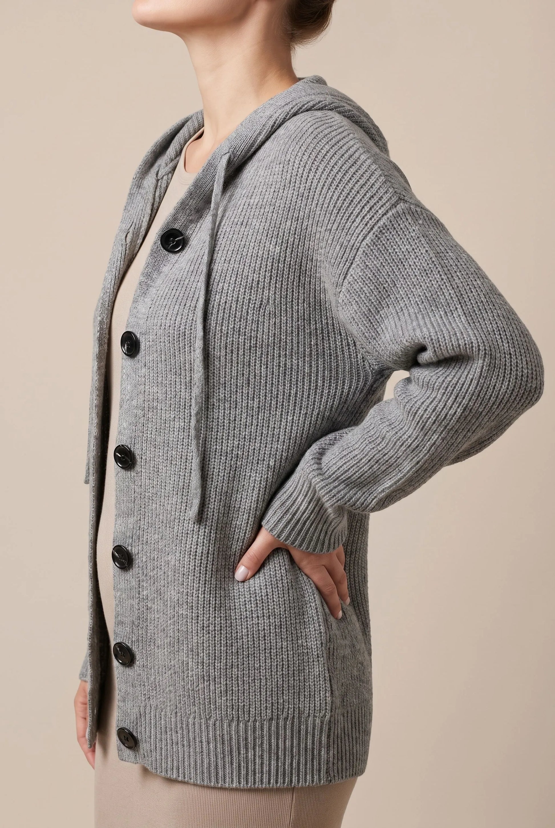 WarmVibes | Oversize-Strickjacke Mit Kapuze