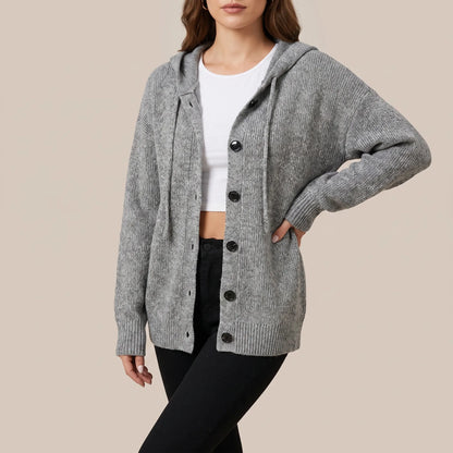 WarmVibes | Oversize-Strickjacke Mit Kapuze