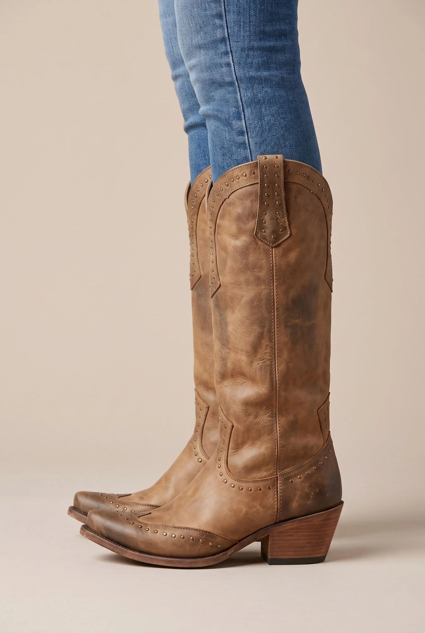 Westbound | Wadenhohe Verzierte Westernstiefel