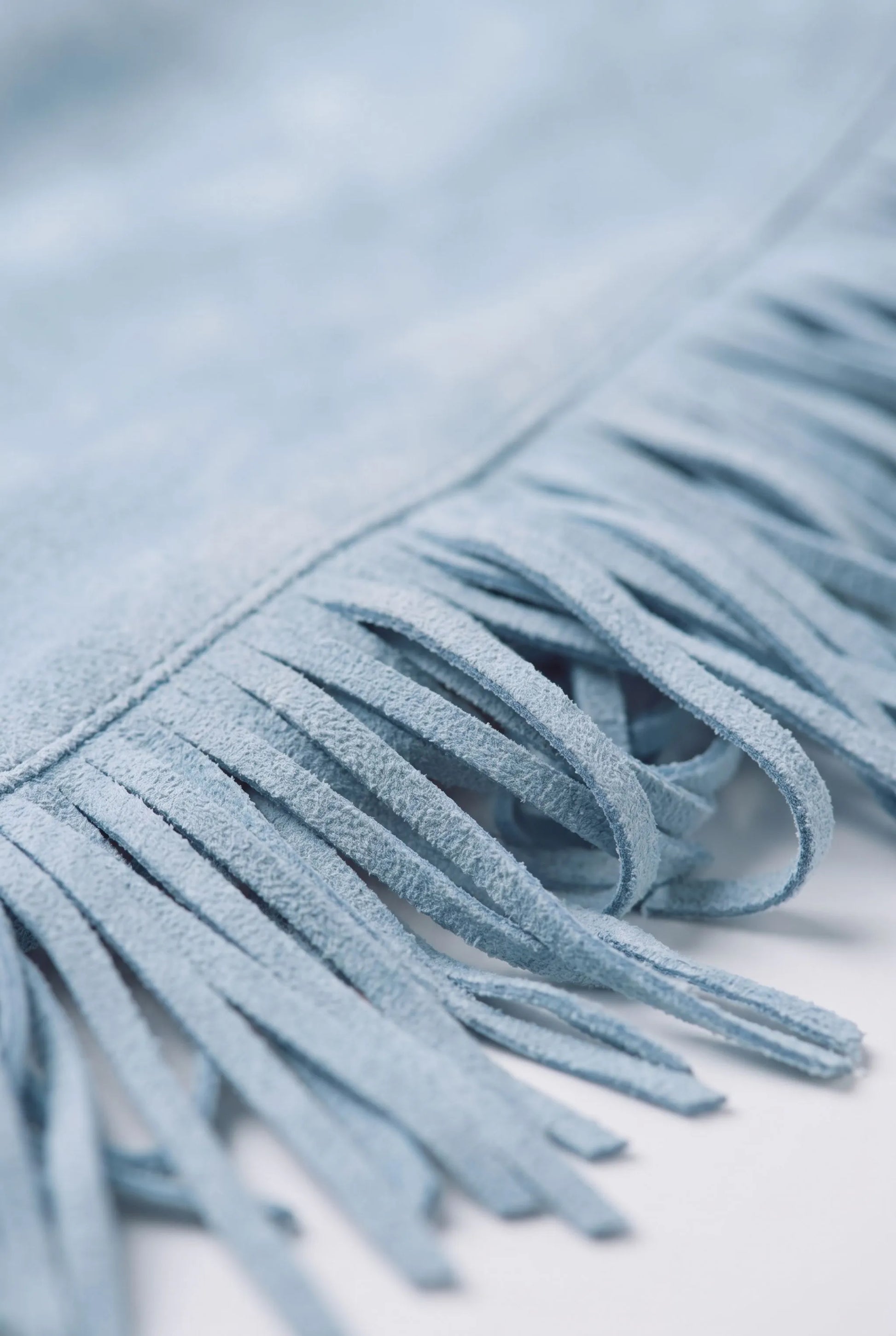 Westlyn | Blaues Minikleid Mit Fransensaum