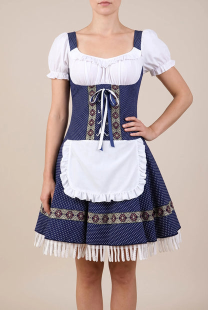 WiesnCharm | Klassisches Blaues Dirndl