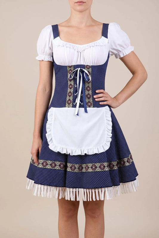 WiesnCharm | Klassisches Blaues Dirndl