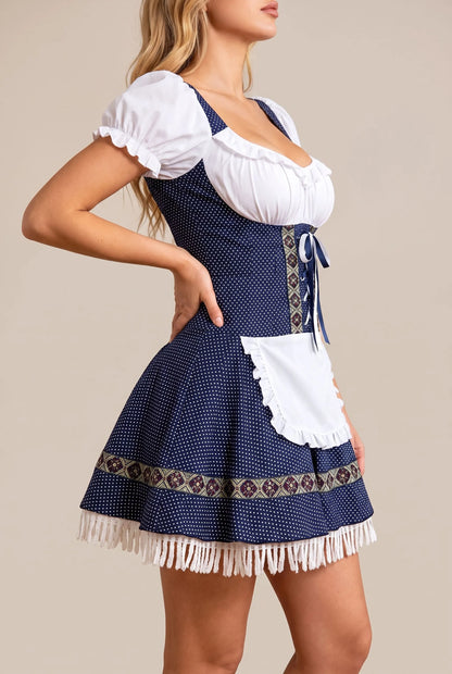 WiesnCharm | Klassisches Blaues Dirndl