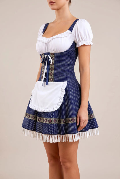 WiesnCharm | Klassisches Blaues Dirndl