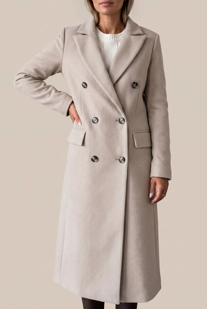 WinterGlow | Langer Eleganter Damen Trenchcoat