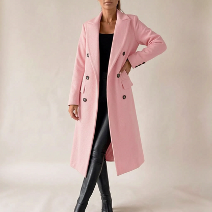 WinterGlow | Langer Eleganter Damen Trenchcoat