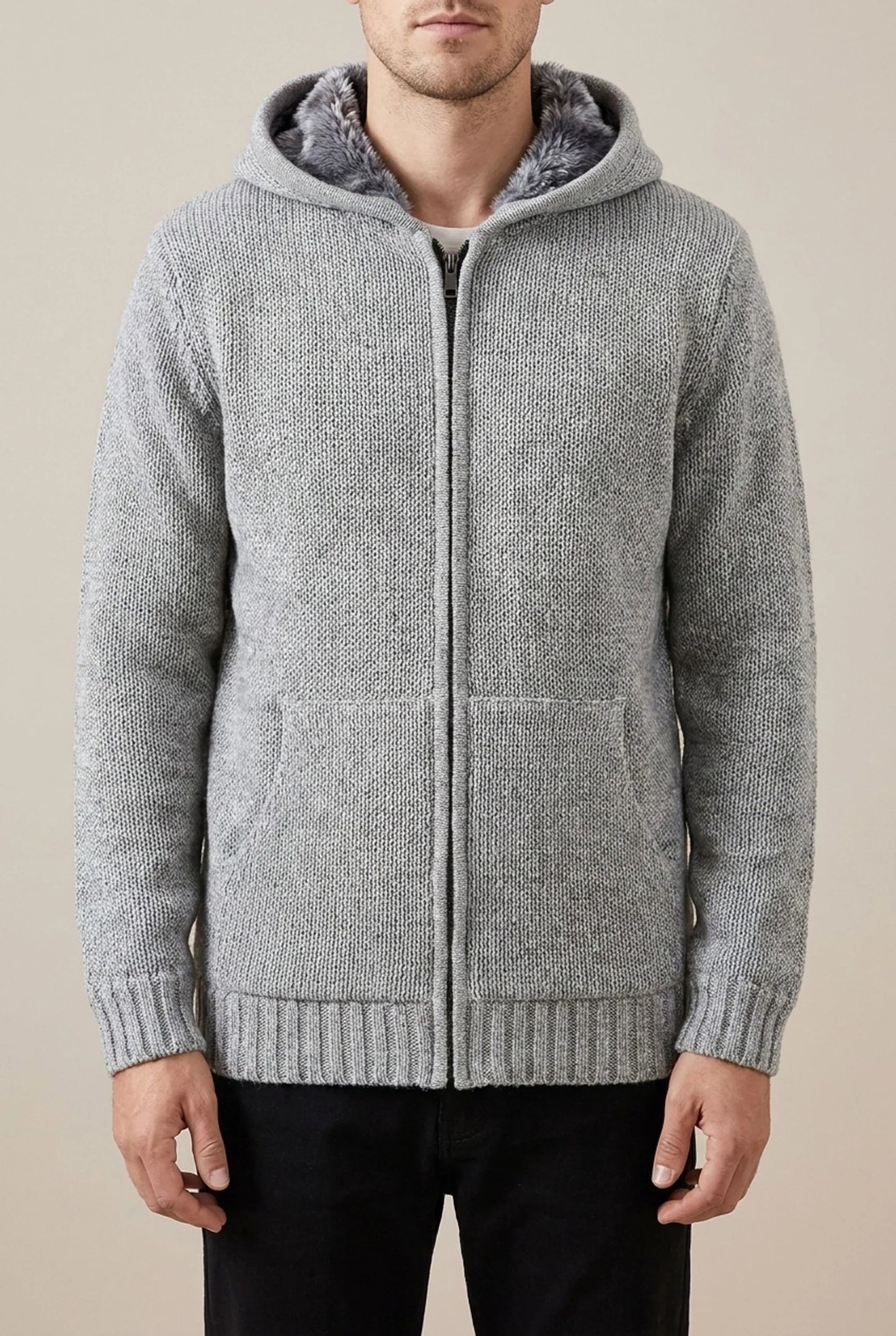 Wintrae | Gefütterte Strickjacke Für Herren