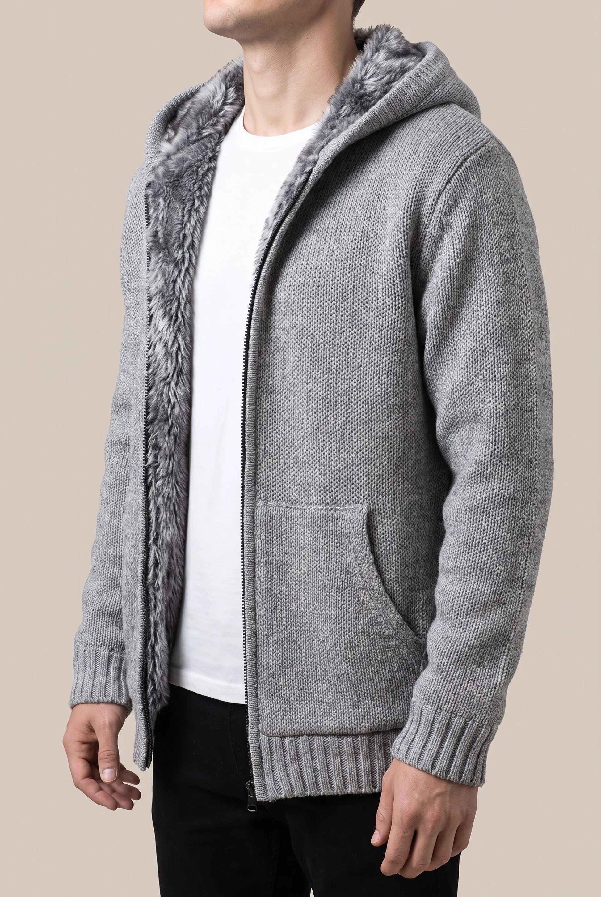 Wintrae | Gefütterte Strickjacke Für Herren
