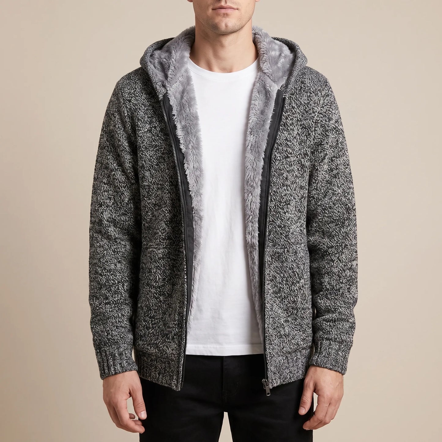 Wintrae | Gefütterte Strickjacke Für Herren