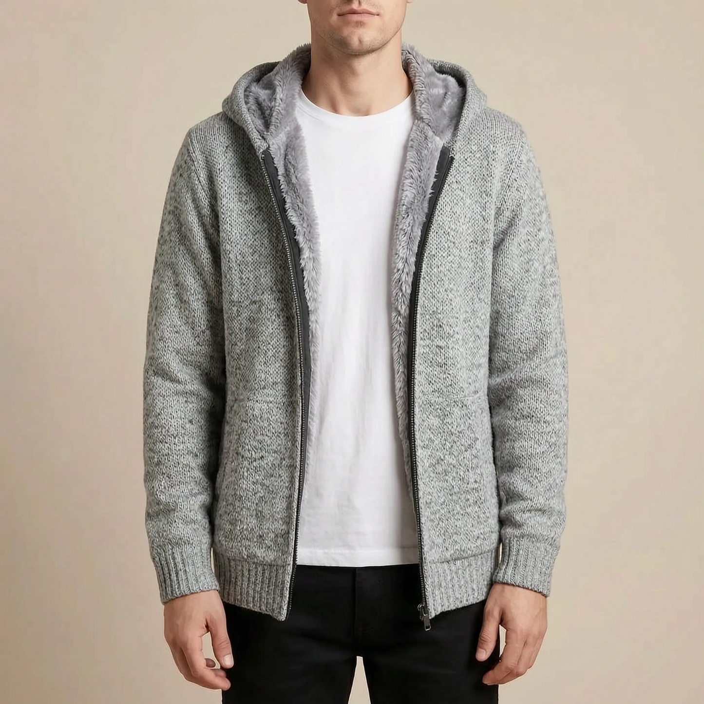 Wintrae | Gefütterte Strickjacke Für Herren