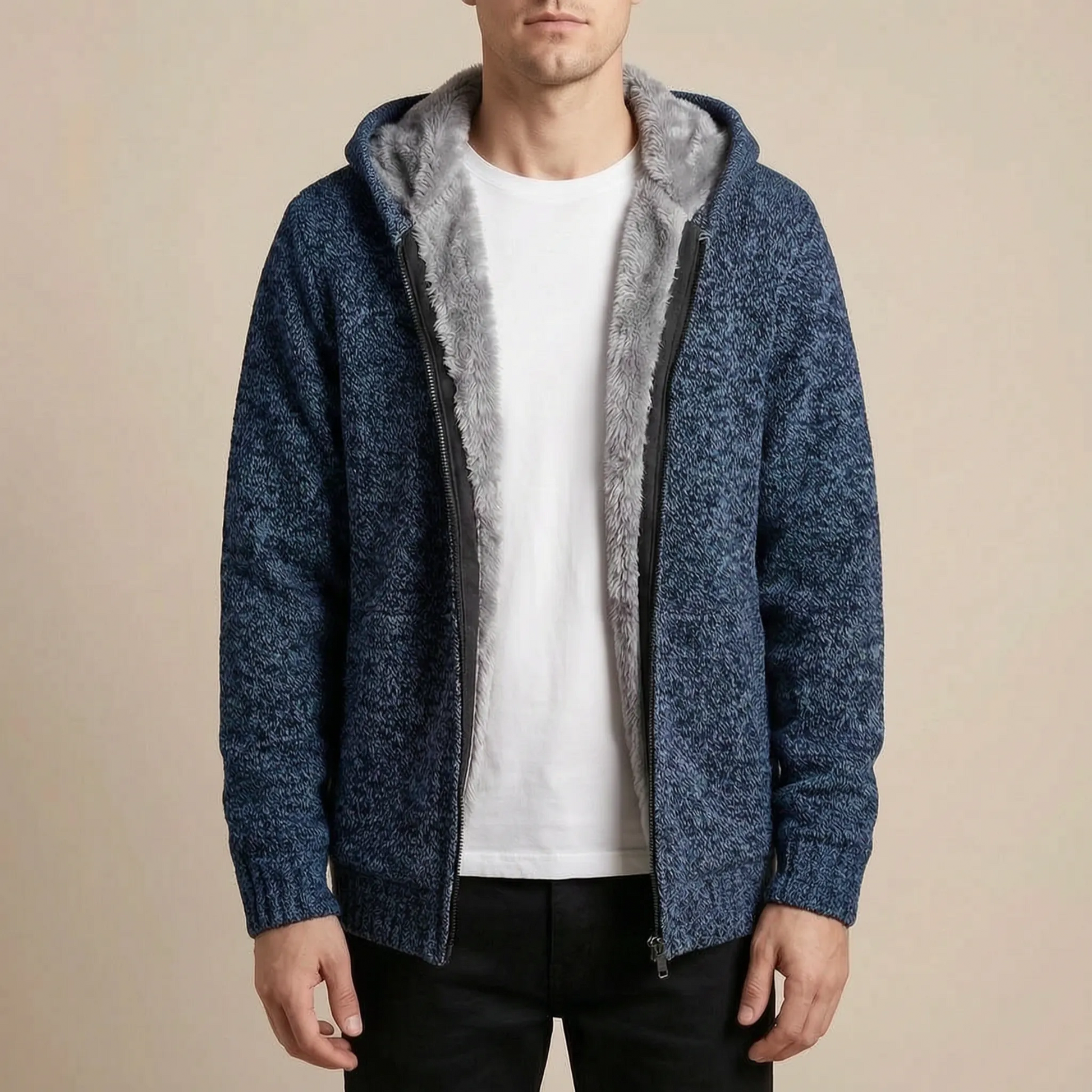Wintrae | Gefütterte Strickjacke Für Herren