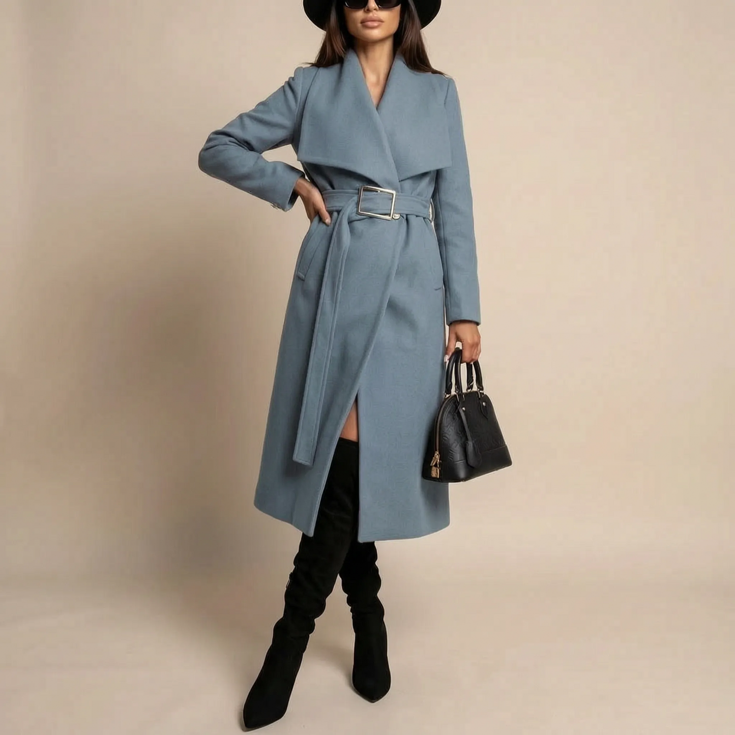 Wrapira | Langer Wärmender Trenchcoat