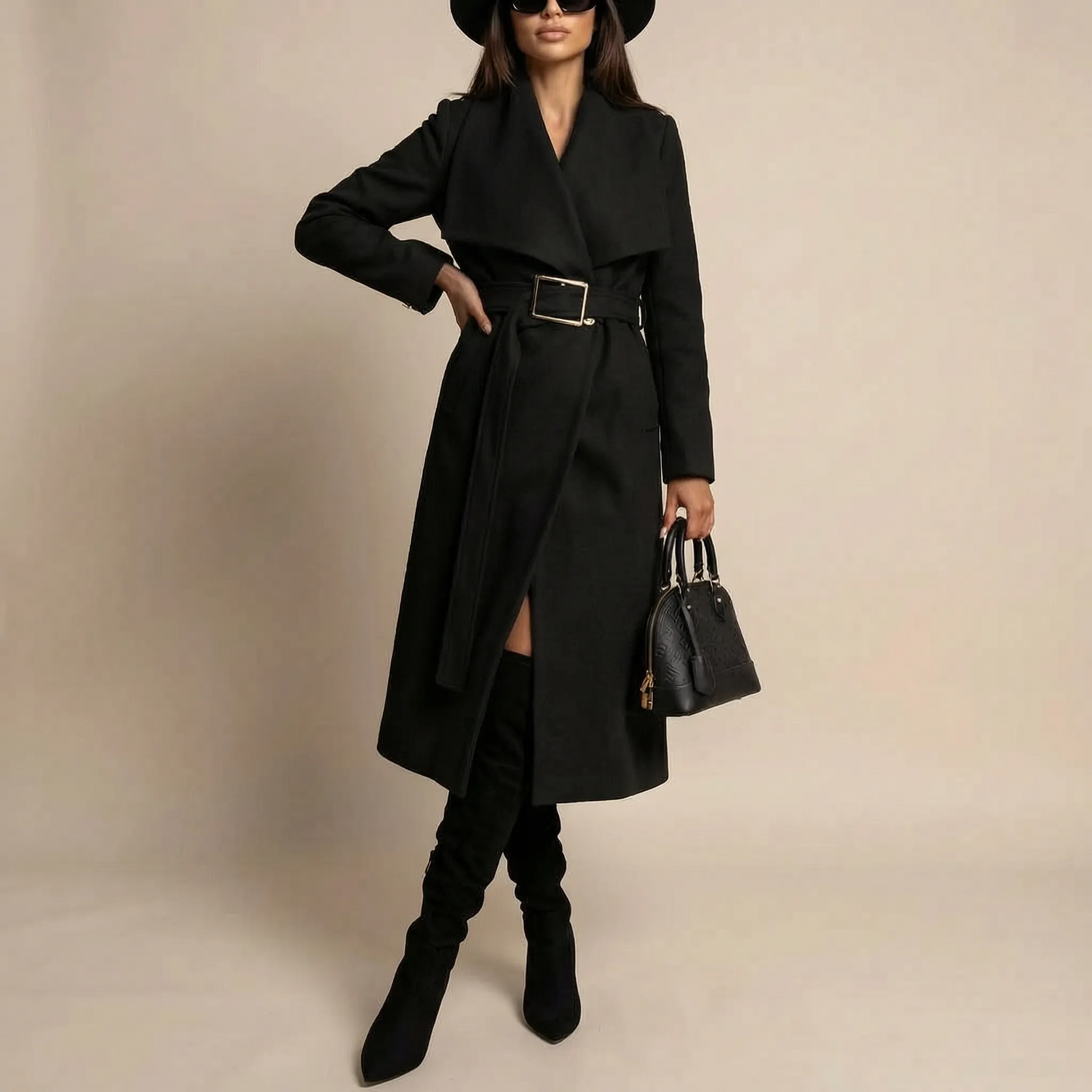 Wrapira | Langer Wärmender Trenchcoat