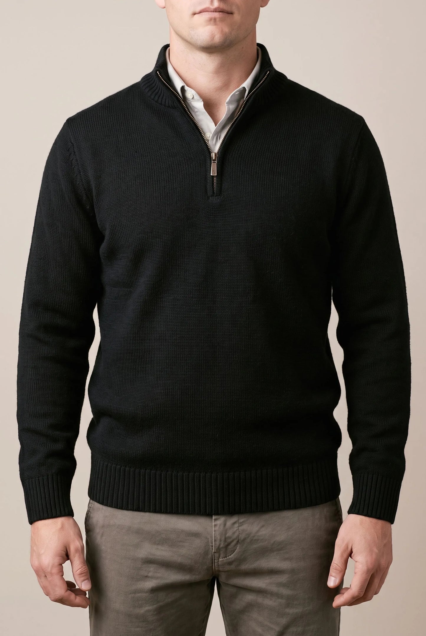 Ziphus | Eleganter Pullover Mit Halbem Reißverschluss