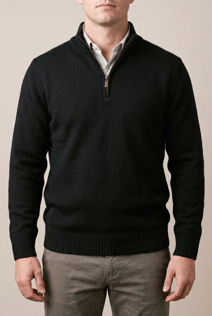 Ziphus | Eleganter Pullover Mit Halbem Reißverschluss