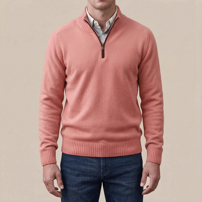 Ziphus | Eleganter Pullover Mit Halbem Reißverschluss