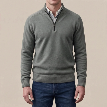 Ziphus | Eleganter Pullover Mit Halbem Reißverschluss